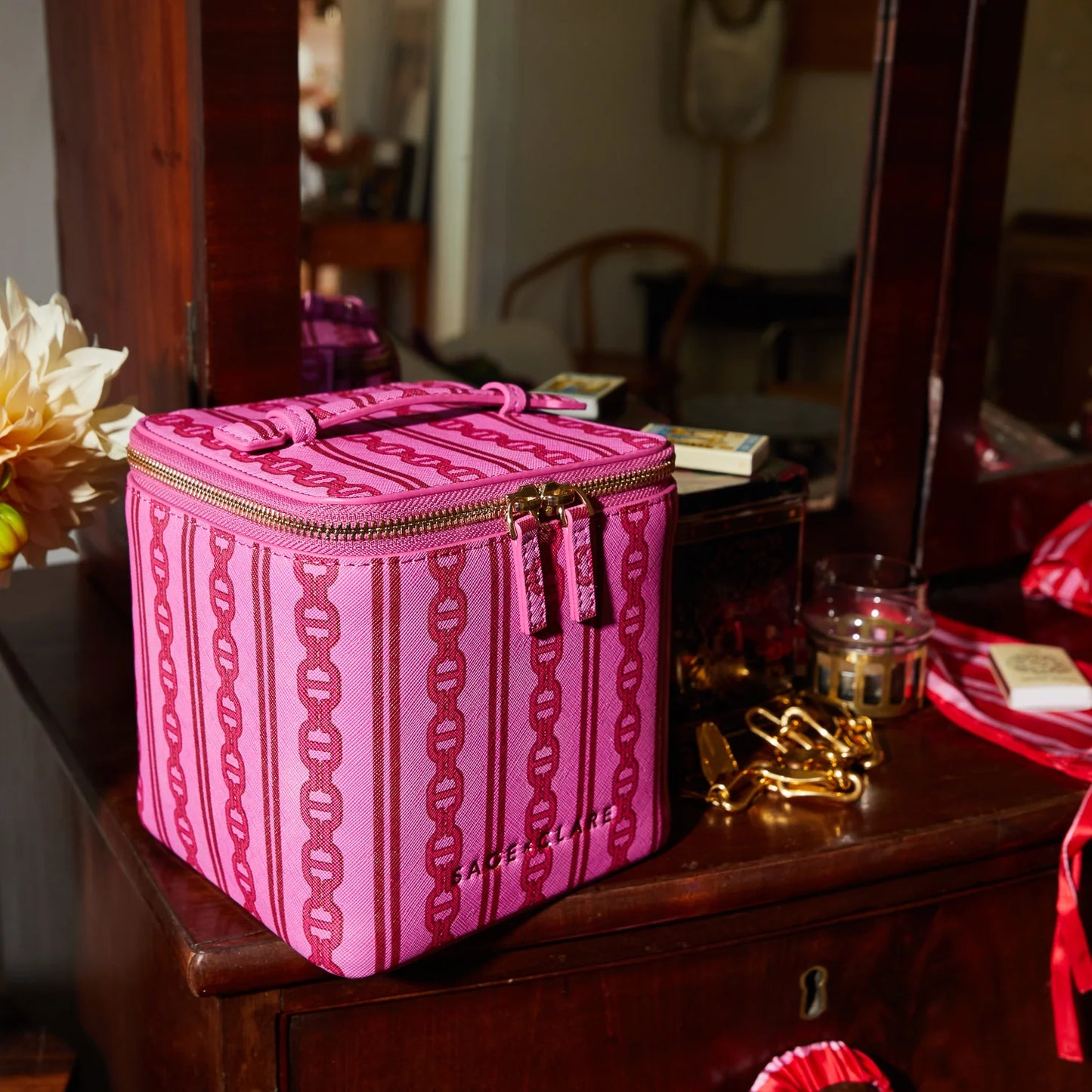 SAGE x CLARE : Acadia, Fuchsia - Cosmetic Case