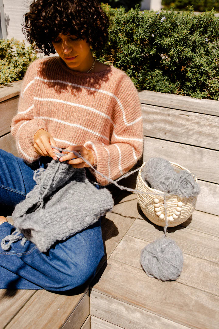 THRD LABEL : Ava Stripe Knit - Sand
