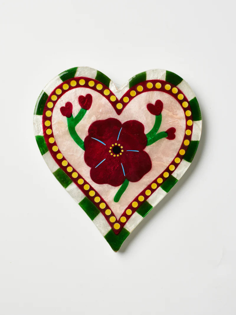 JONES & CO : Bloom Nouveau Wine Heart - Wall Art