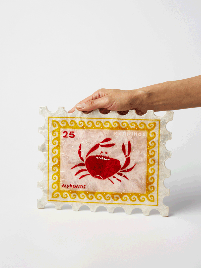 JONES & CO : Sunroom Crab stamp - Wall Art