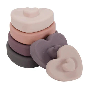 ANNABEL TRENDS: Kids Silicone - Heart Stackables