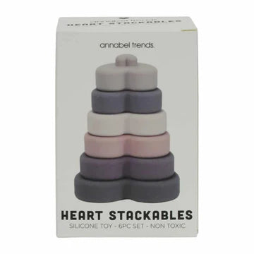 ANNABEL TRENDS: Kids Silicone - Heart Stackables
