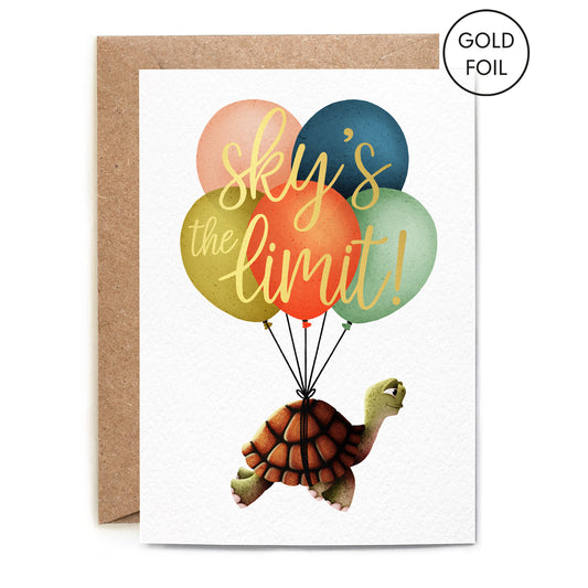 GREETING CARD : Sky's The Limit! - Greeting Card