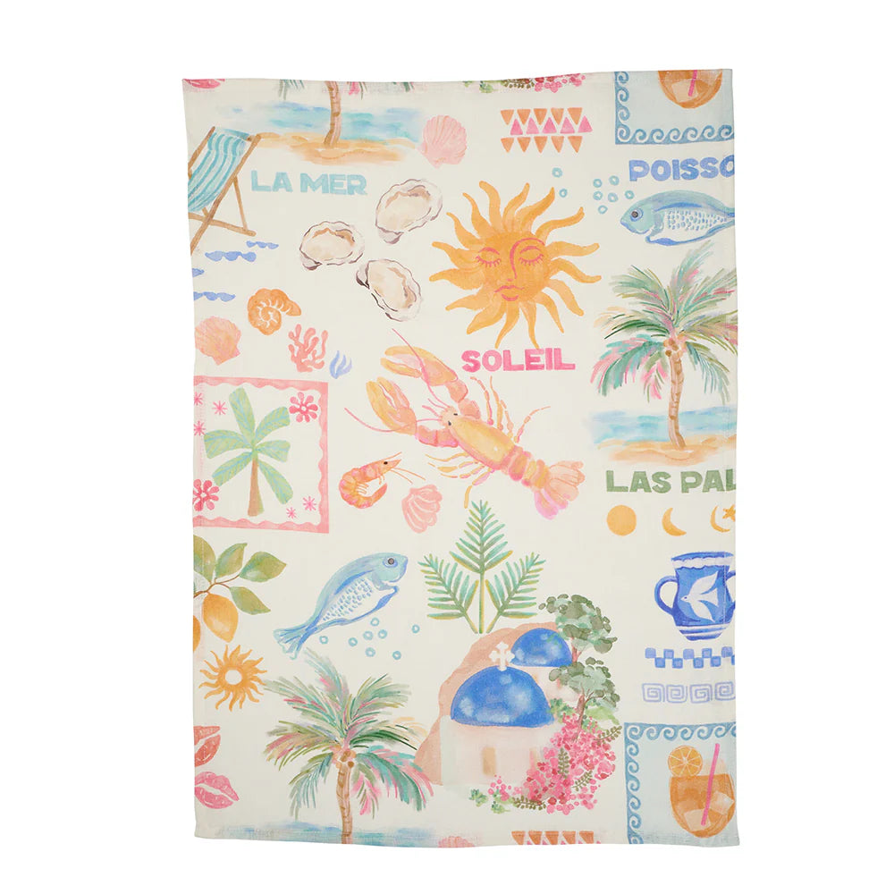 ANNABEL TRENDS. : Linen Vacay - Tea Towel