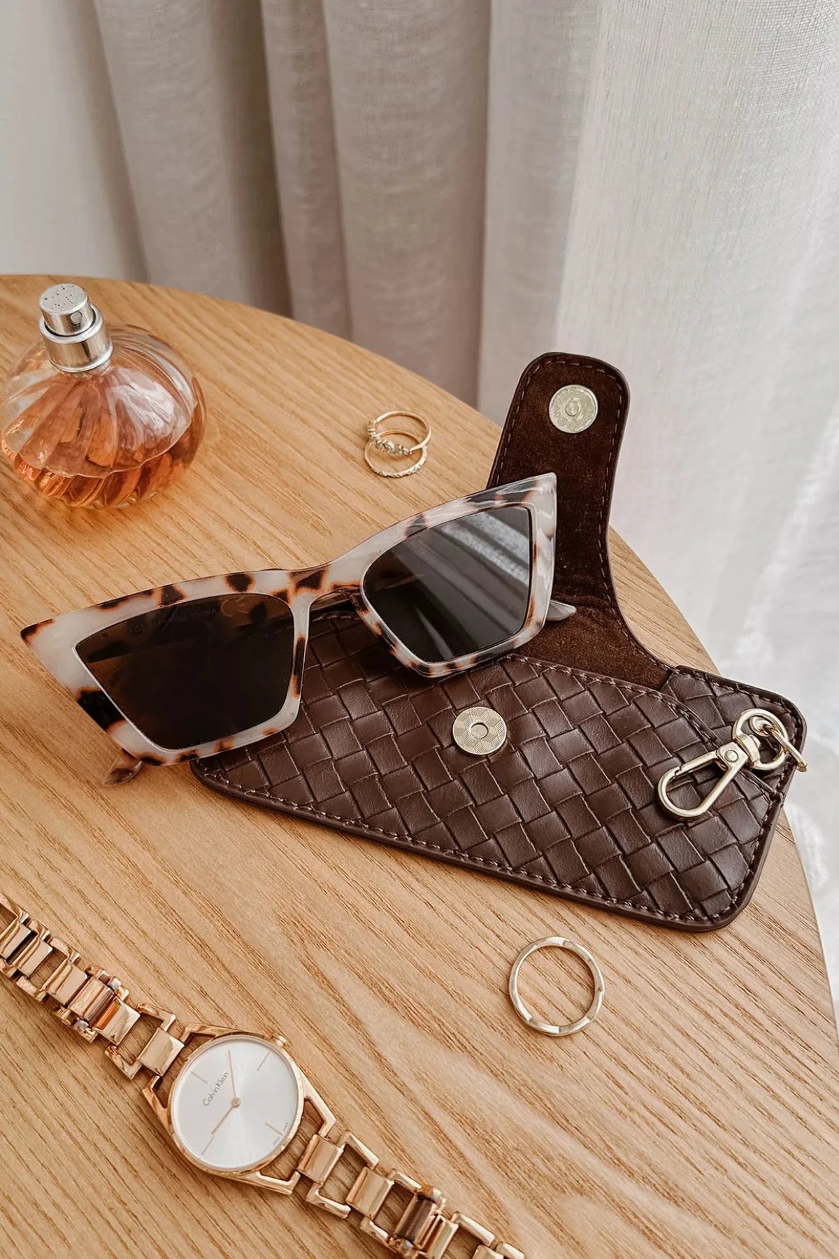 LOUENHIDE : Skittle Woven Chocolate - Sunglasses Case