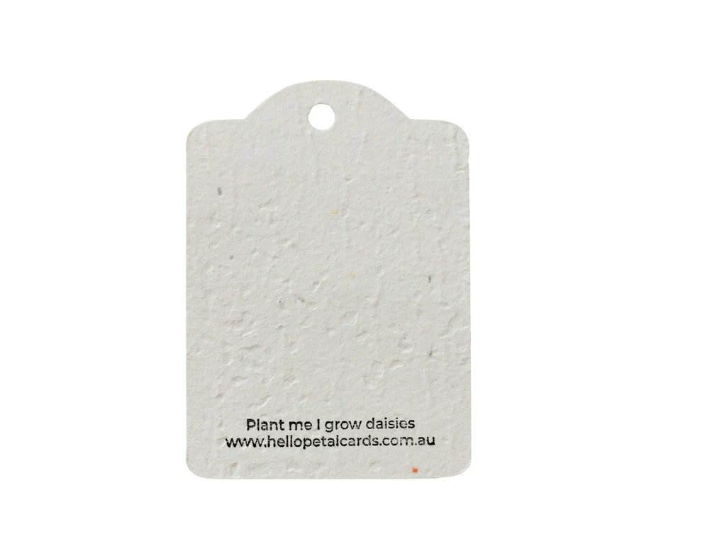GREETING CARD : Plantable Floral Gift Tag - Gift Tag