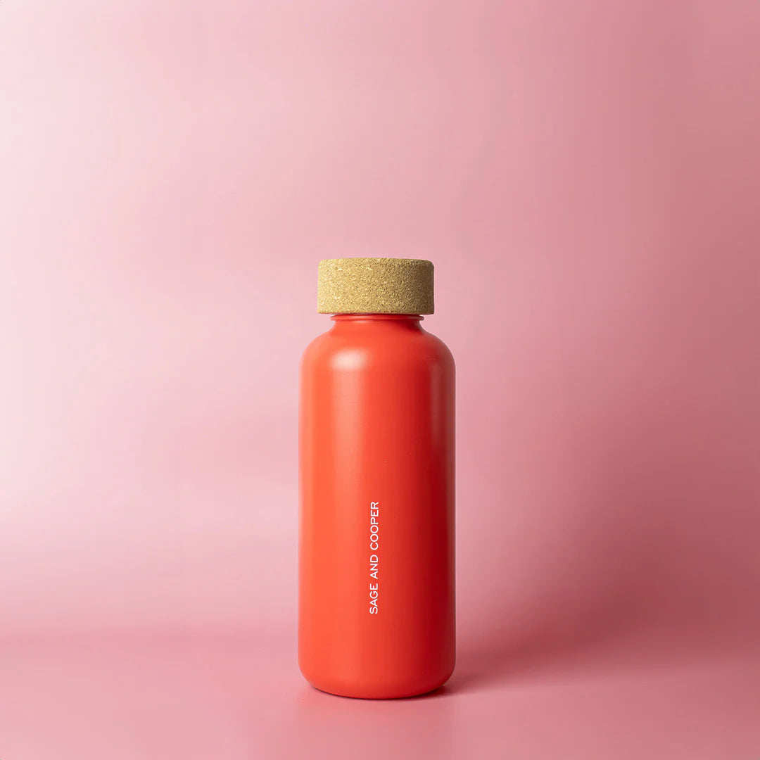 SAGE & COOPER : Organic 650mL Red - Water Bottle