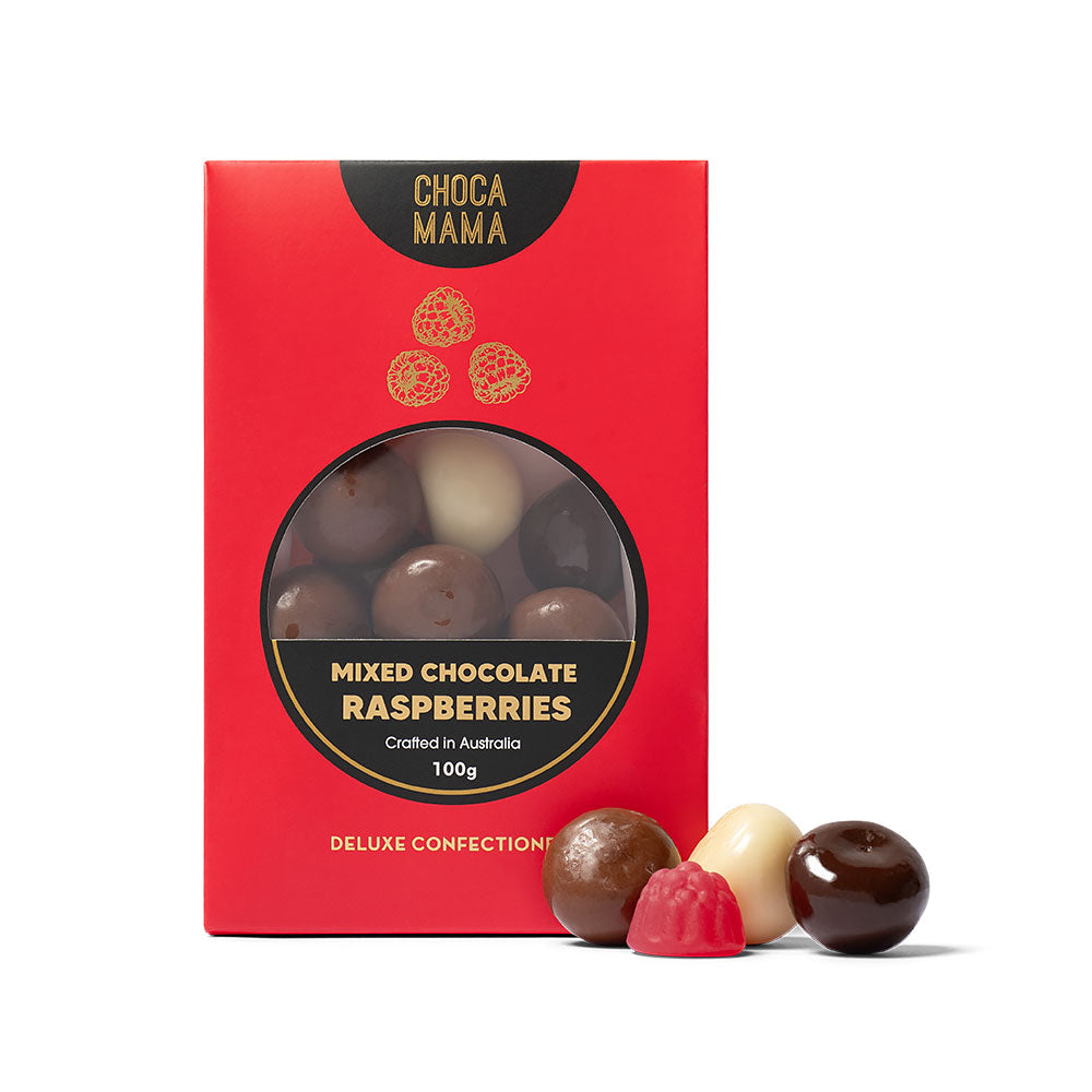 CHOCAMAMA : Mixed Chocolate Raspberries