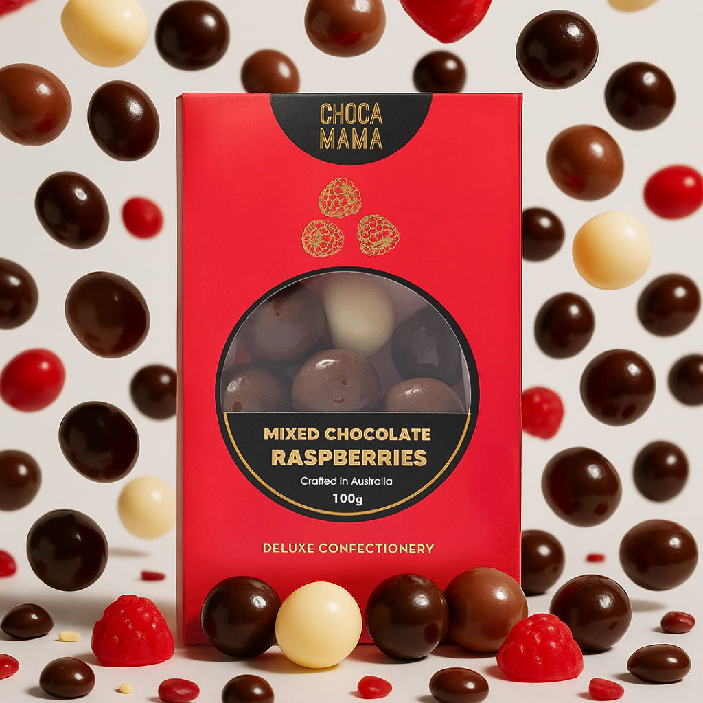 CHOCAMAMA : Mixed Chocolate Raspberries