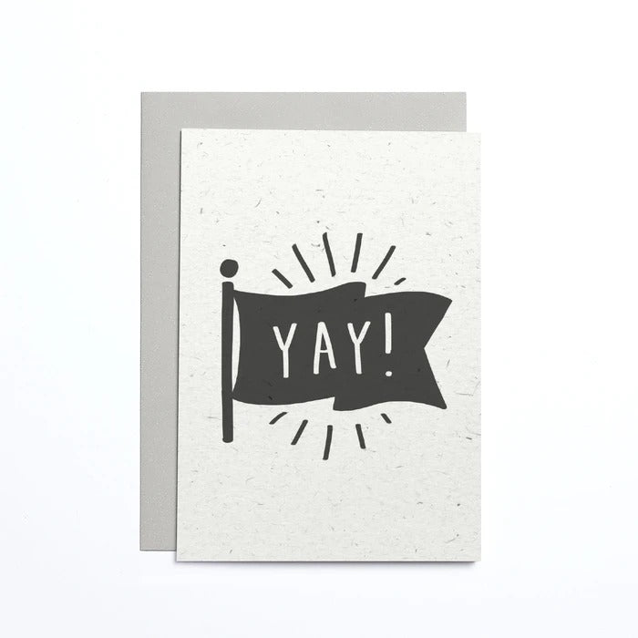 GREETING CARD : Yay! Flag - Greeting Card