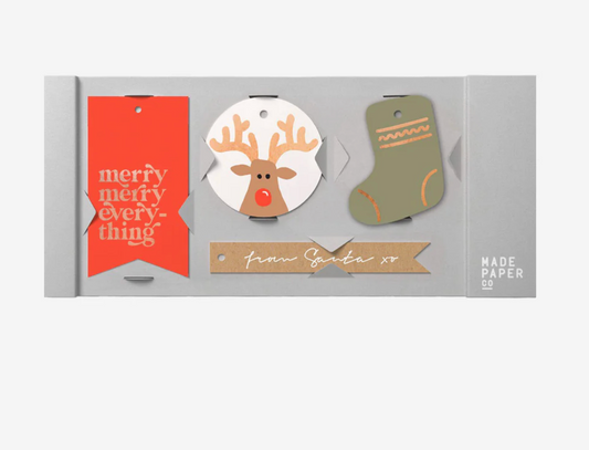 GREETING CARD : Made Paper Co Pack 20 - Christmas Gift Tags