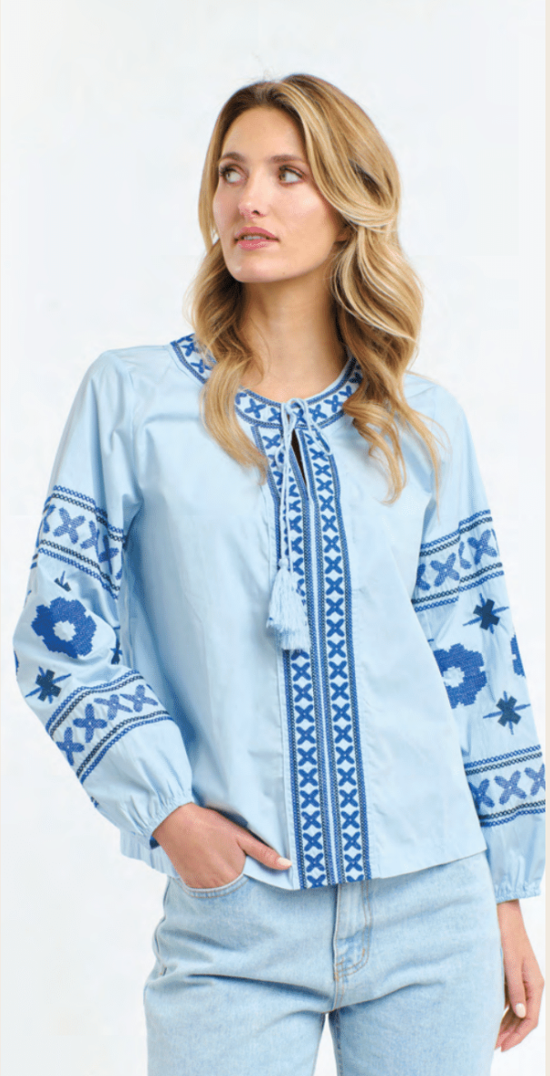 365 DAYS : Daisy Cross Blue - Shirt