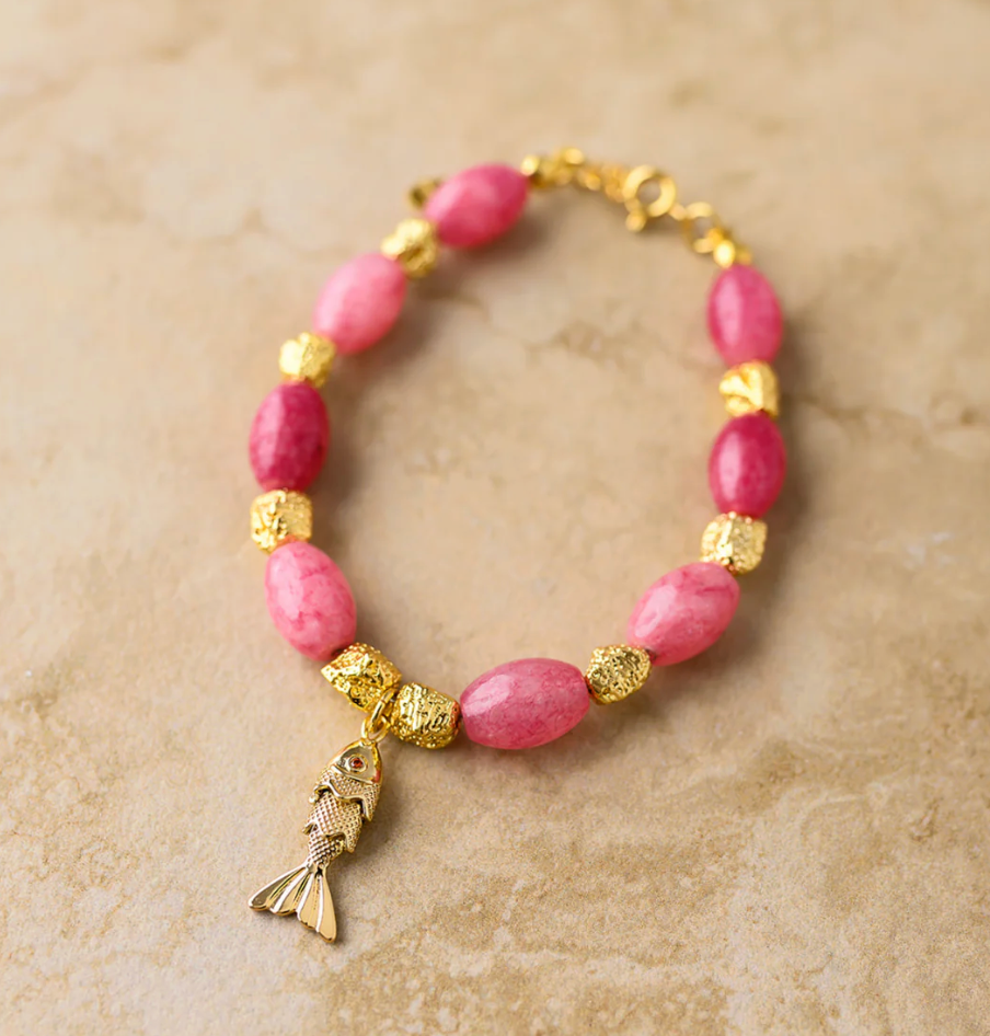 INDIGO & WOLFE : GOIA Pink - Bracelet