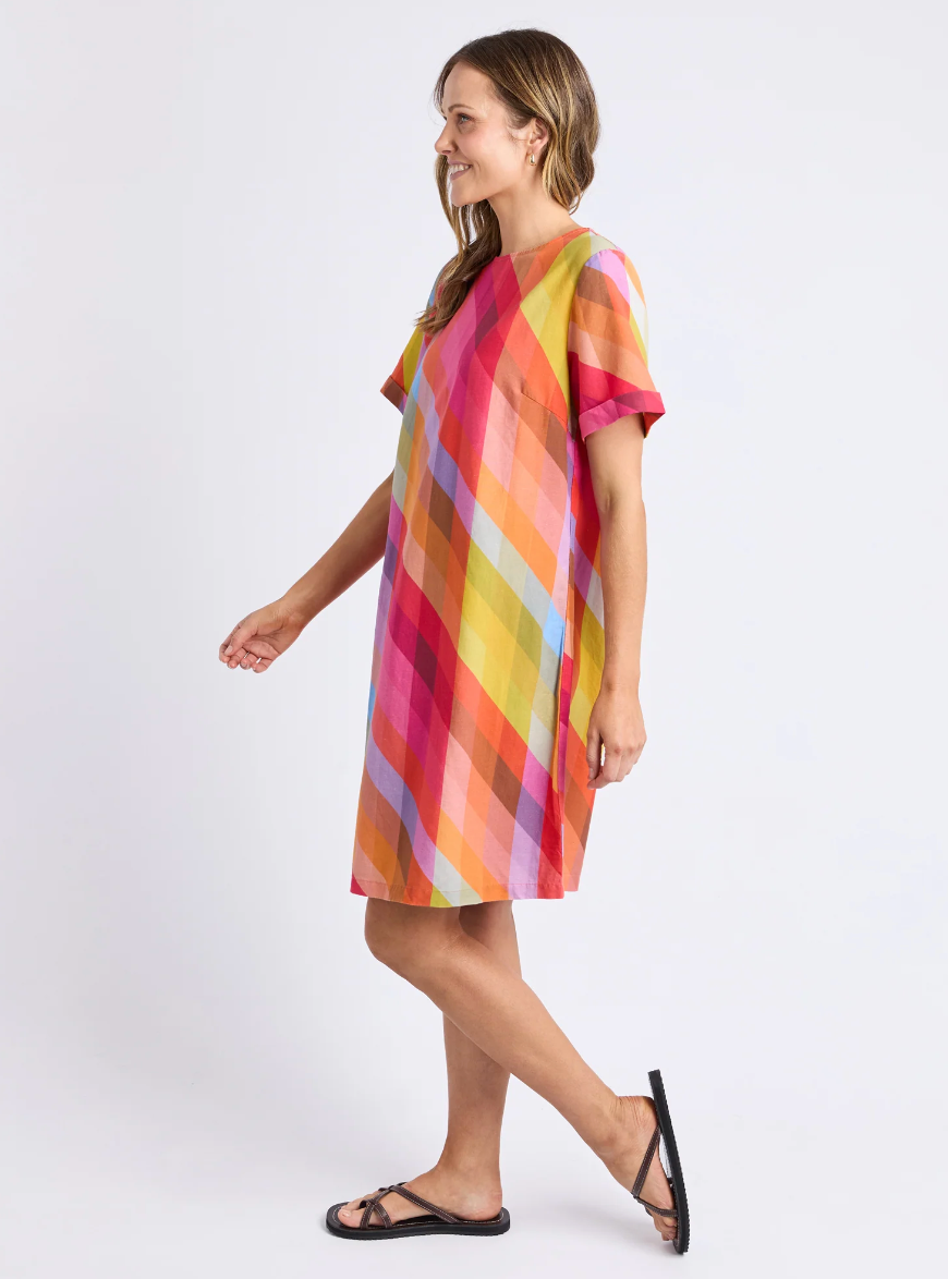 Elm Lifestyle - Rena Striped Print Dress