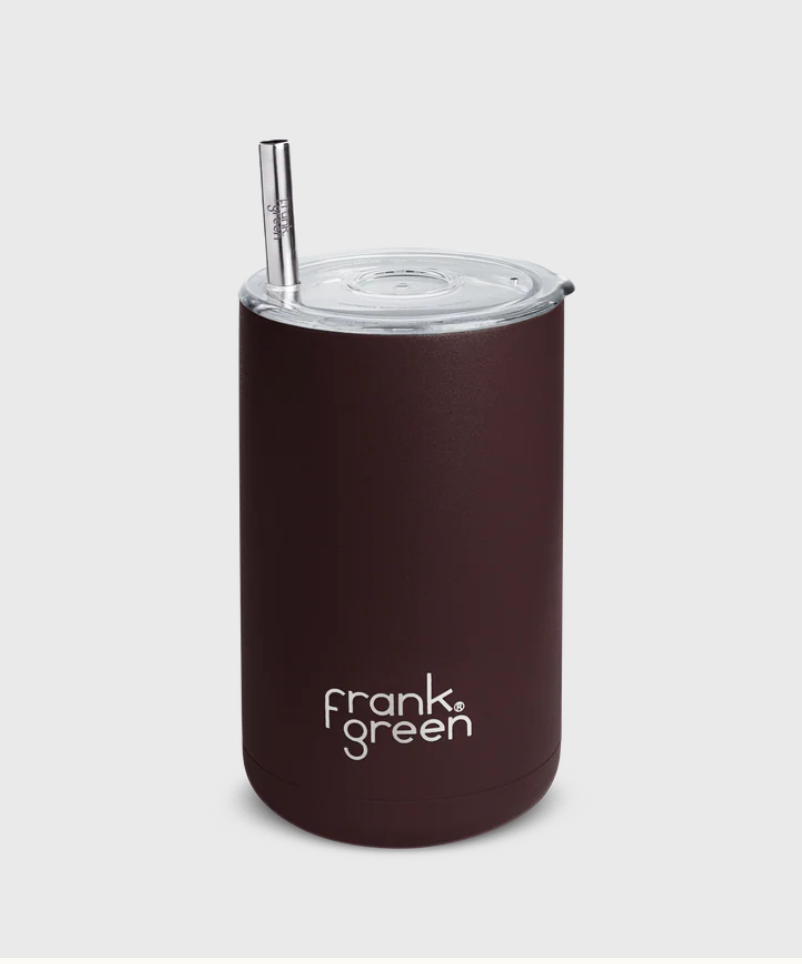 FRANK GREEN - Iced Coffee Cup with Straw - Chocolate