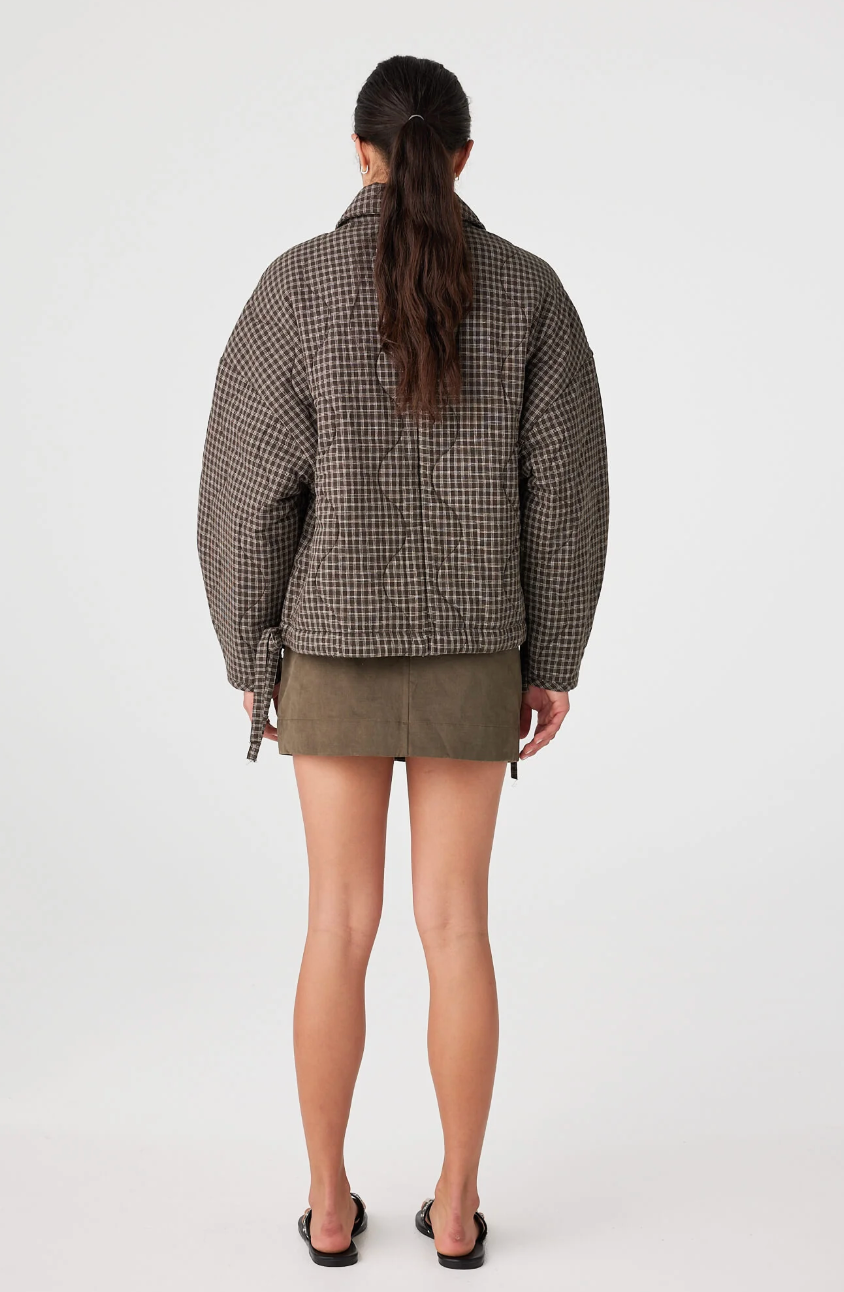 ARCAA - Matteo Jacket - Espresso Check