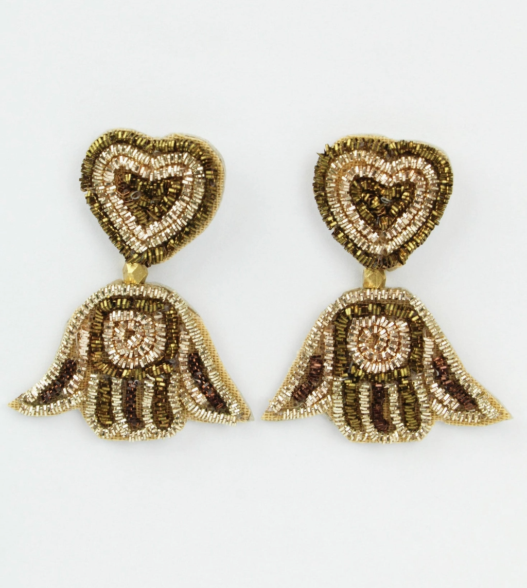 Gold Mini Hamsa Hand Drop