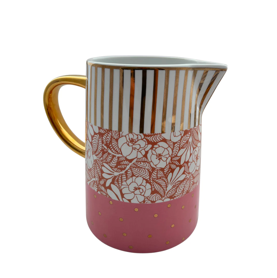 CARLA DINNAGE - Wild Pink Flower Garden Party Jug