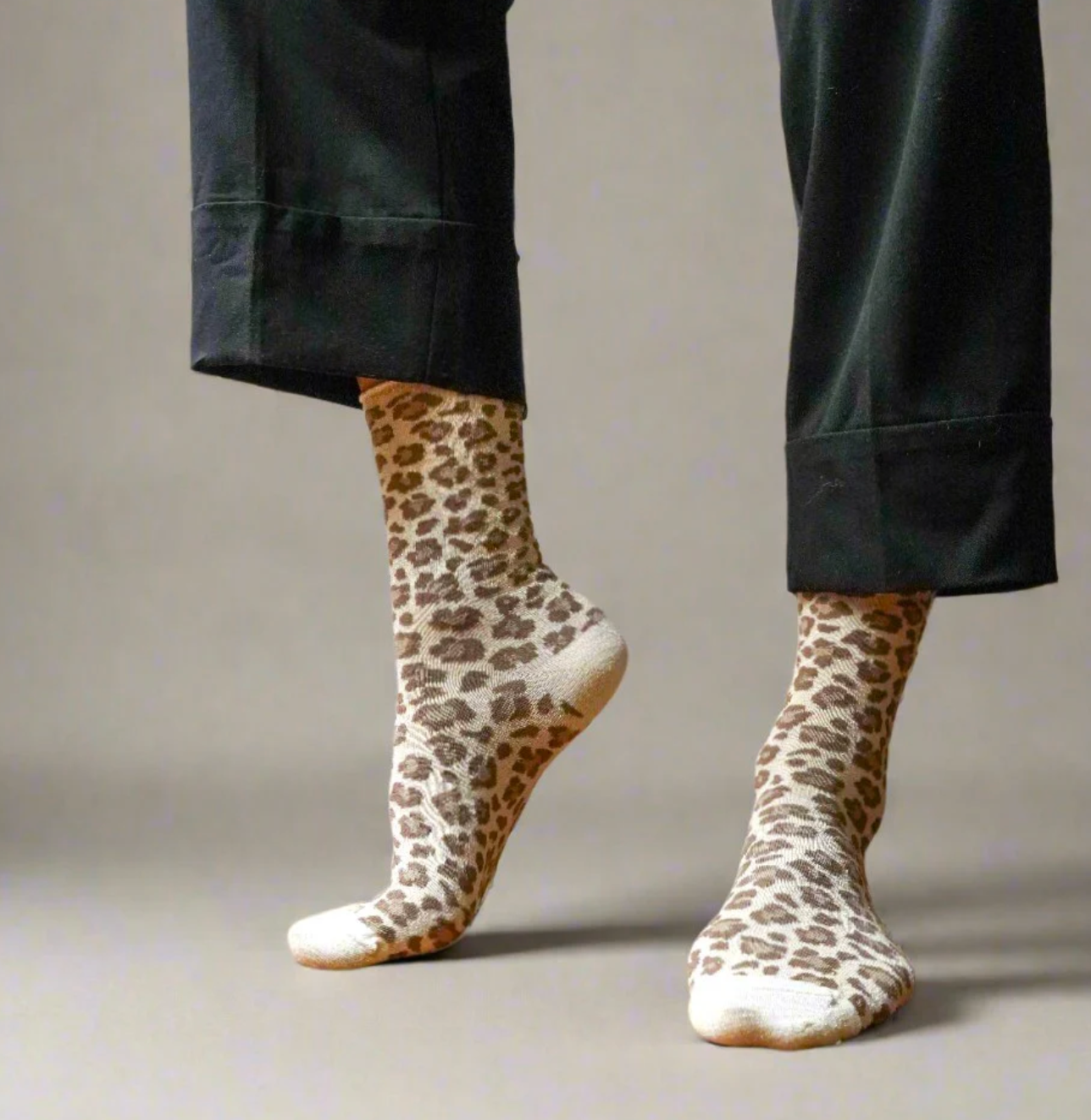 FRENCH BAZAAR - KLUE Glitter Lurex | LEOPARD Beige