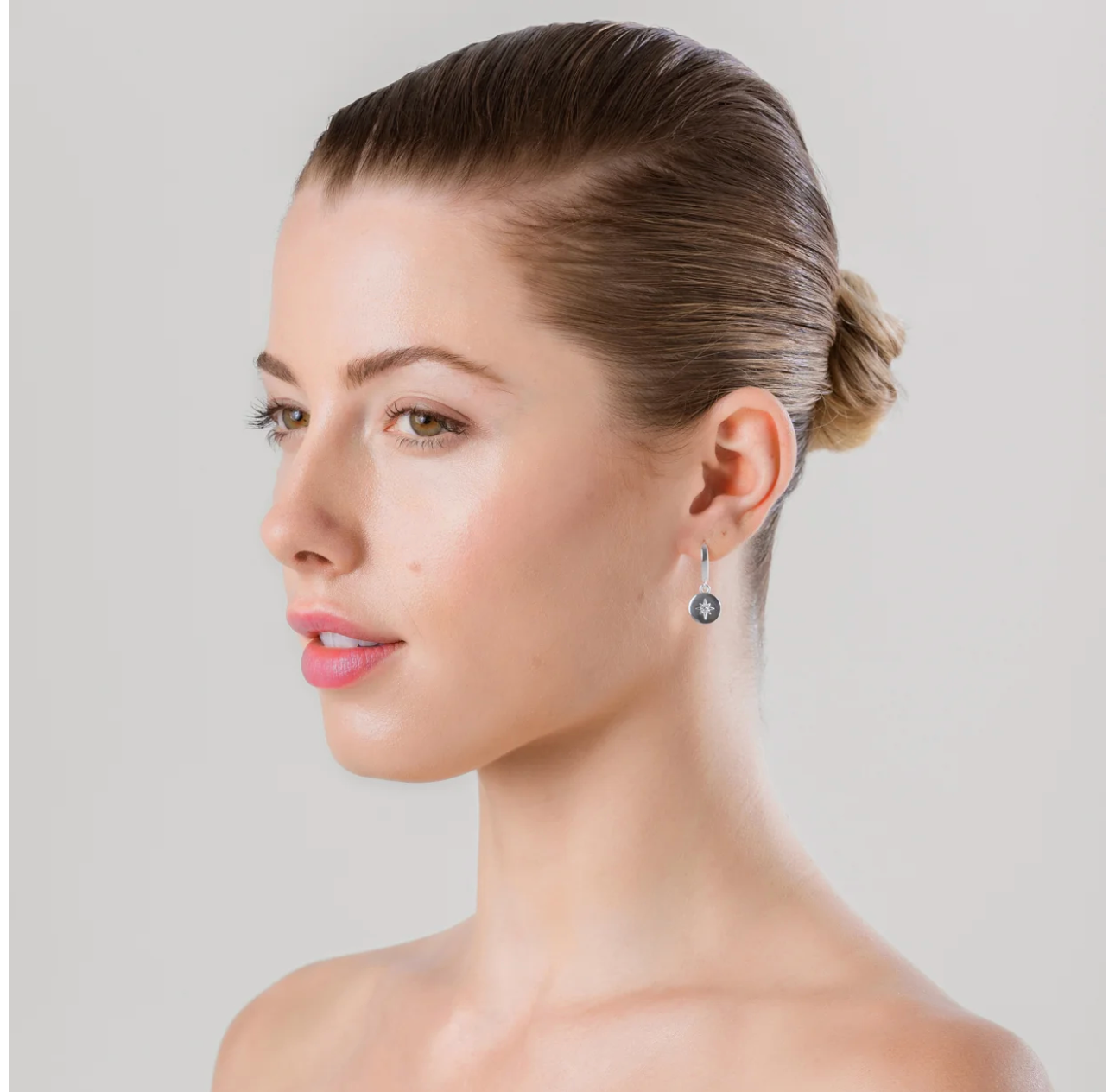 LIBERTE : Beck Silver Clear Earring