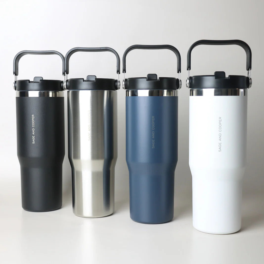 SAGE & COOPER : Ultra 850mL Silver - Drink Bottle