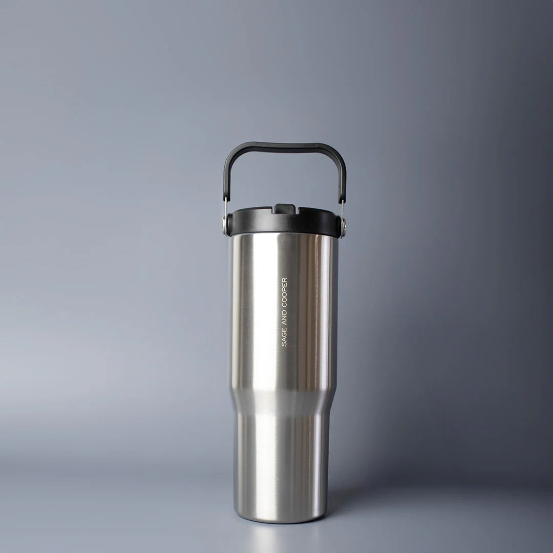 SAGE & COOPER : Ultra 850mL Silver - Drink Bottle