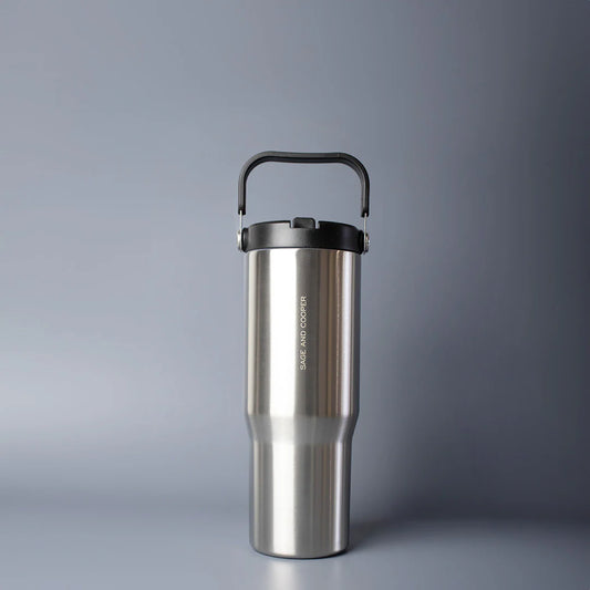 SAGE & COOPER :  Ultra 850mL Silver - Drink Bottle
