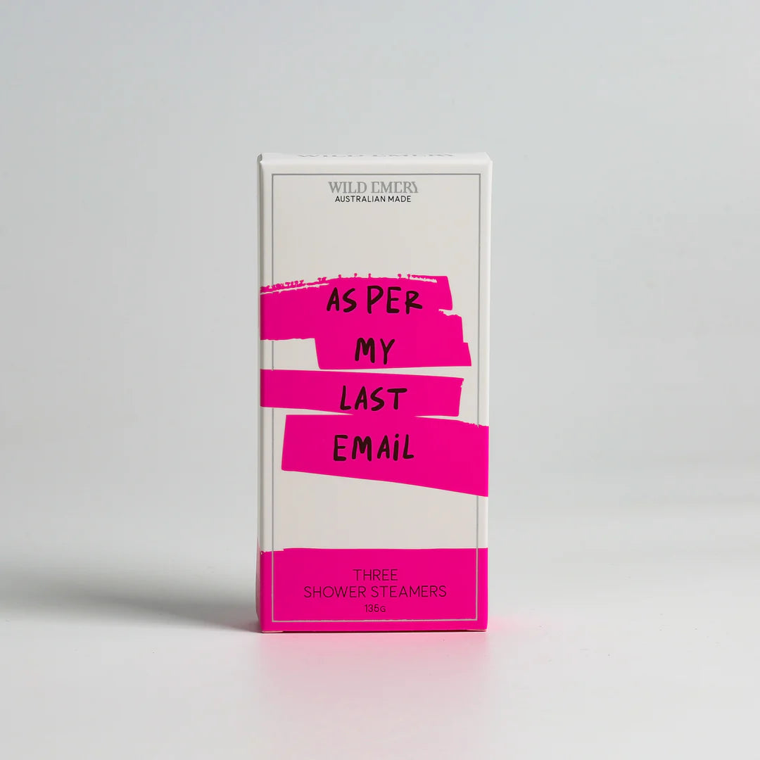 WILD EMERY : As Per My Last Email - Shower Steamer 3 Pack