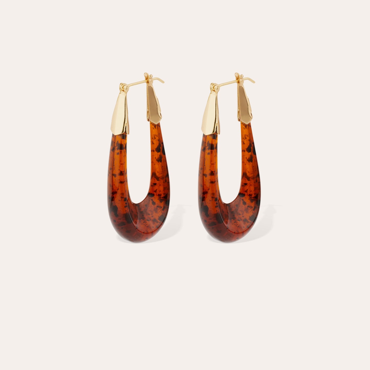 GAS BIJOUX : Ecume acetate Gold/Brown - Earrings