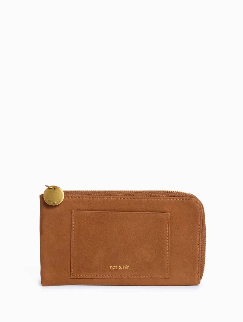 NAT & NIN : Leather Brown Ariana - Wallet