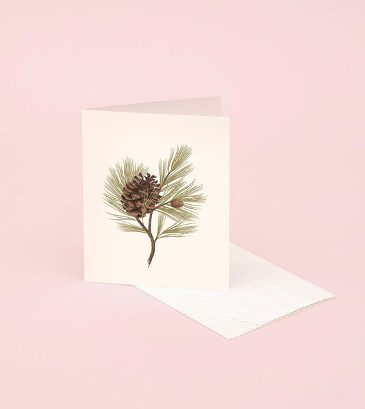 GREETING CARD : Pine Botanic Scented Card - Greeting Card