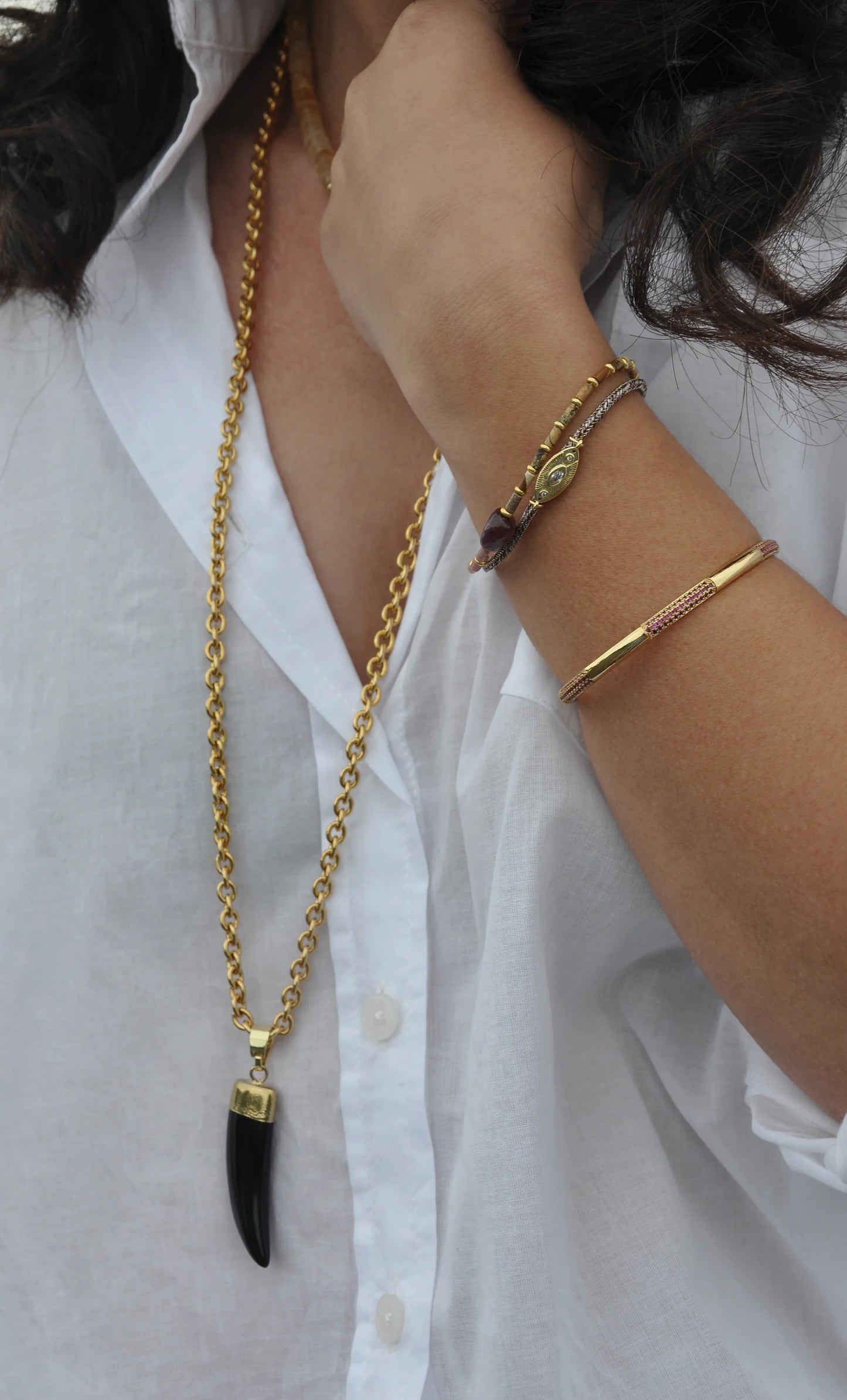 TUNIK - Arc Nomade 24K Gold Filled Fine Cuff Bracelet