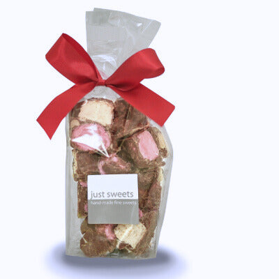 JUST SWEETS: Milk Chocolate Turkish Delight, Toasted Coconut & Peanuts Rocky Road