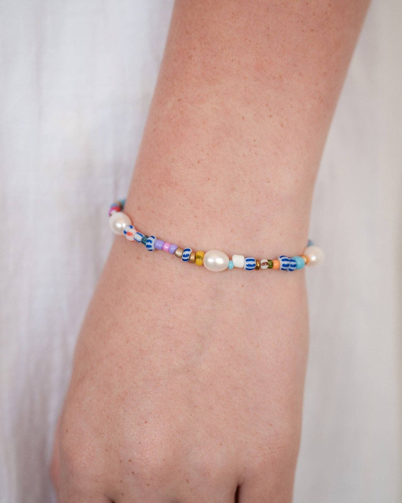 GREENWOOD DESIGNS: Helena Pearl Multi - Bracelet