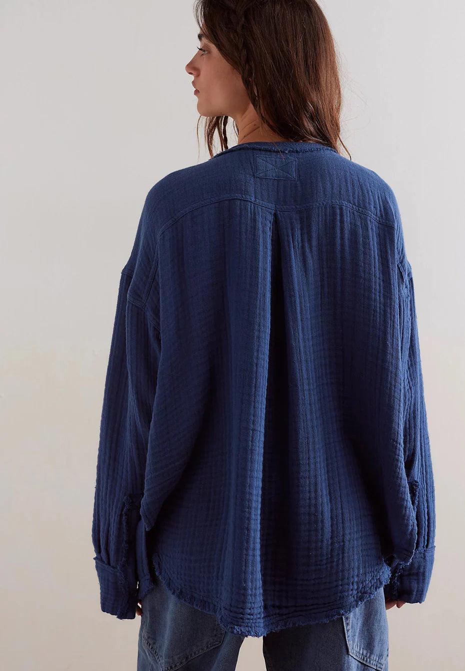 FREE PEOPLE : Easy Sunday Dark Denim - Top