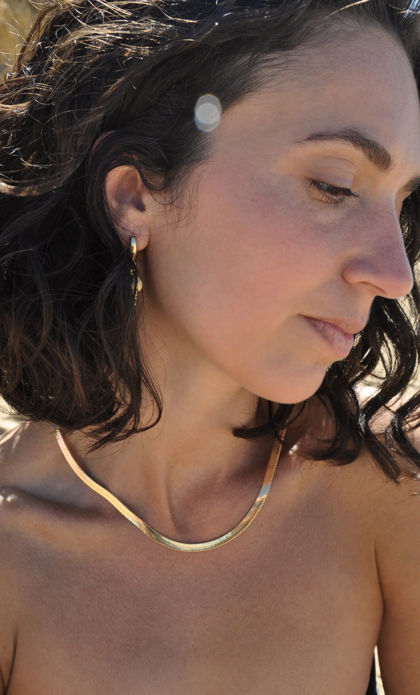 TUNIK - Everyday Snake Chain Necklace – 24K Gold plated - Tarnish-Resistant