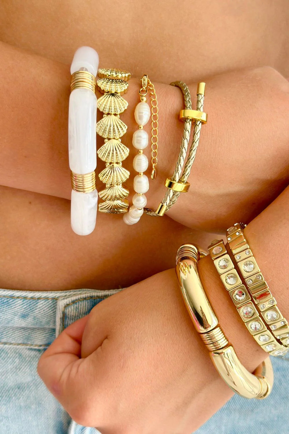 MOSK. MELBOURNE : Philomena Pearl Gold - Bracelet