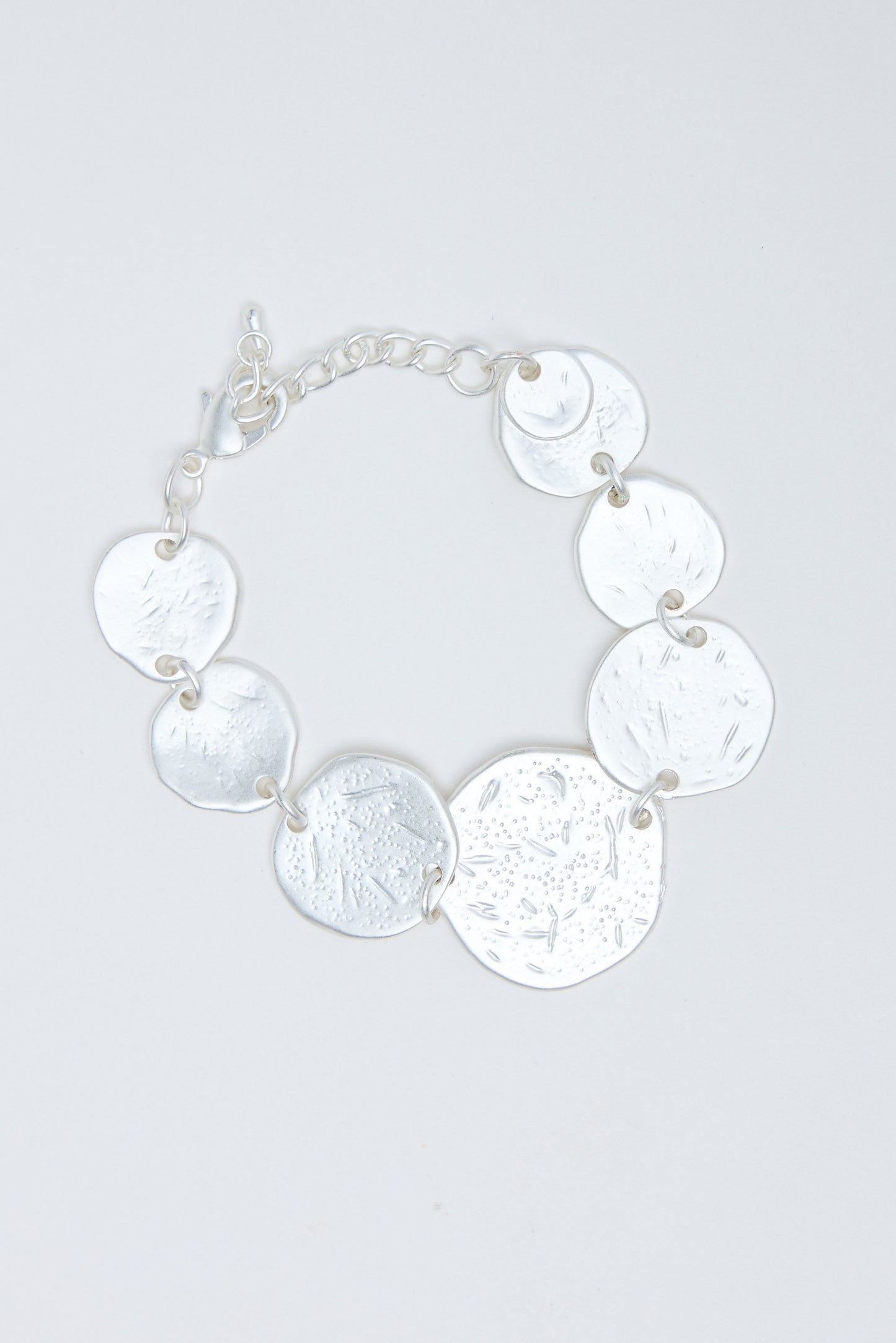 HOLIDAY LIFE : Steele Silver Disc - Bracelet