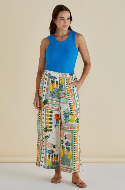BETTY BASICS : Francis Rib Tank - Blue