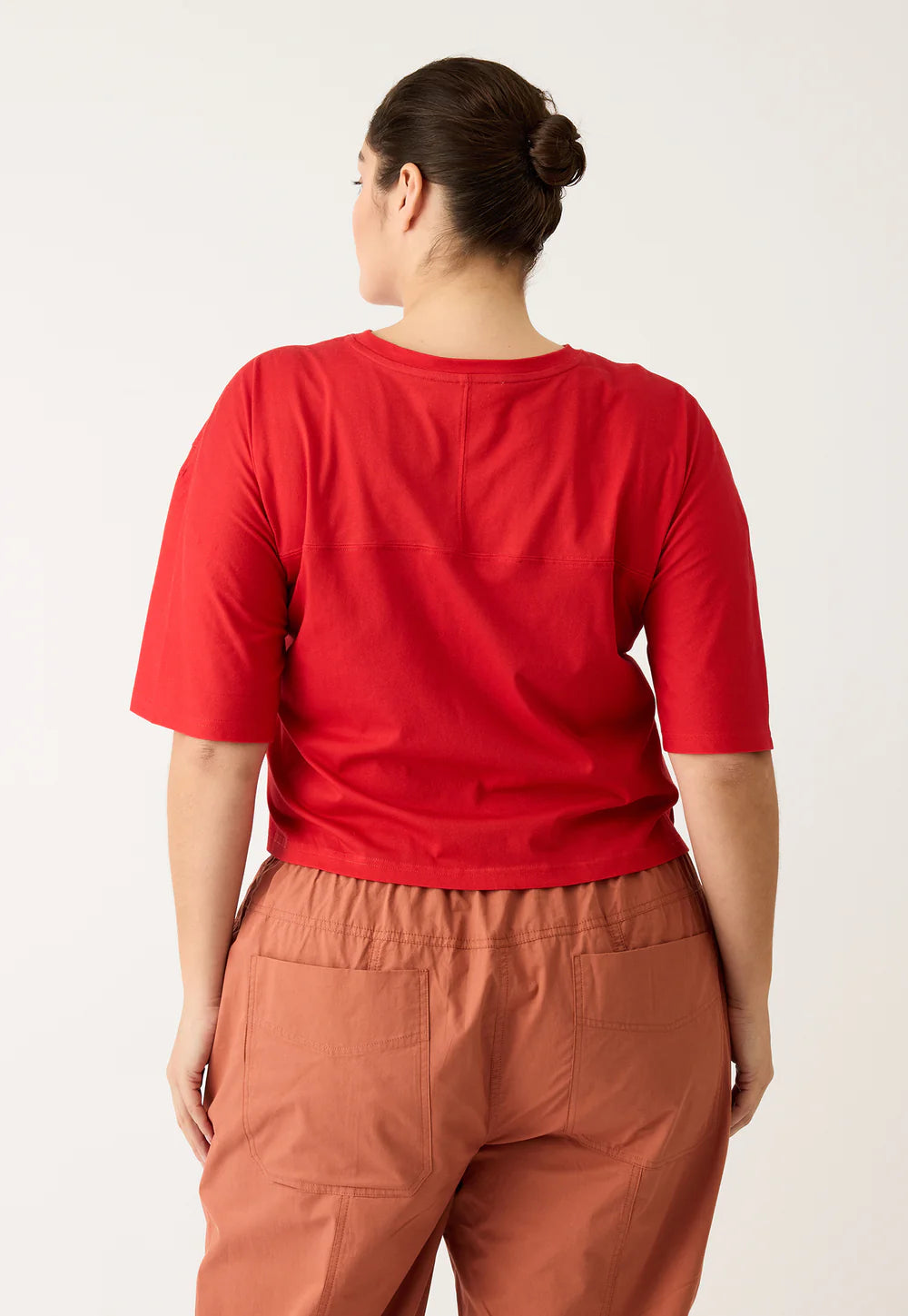 NANCYBIRD: Tasmin Red Vase Boxy - Tee