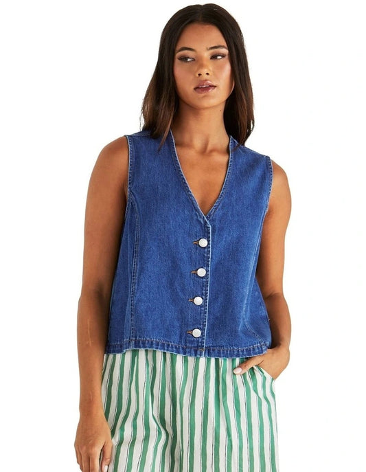 SASS : Sabine - Denim Vest