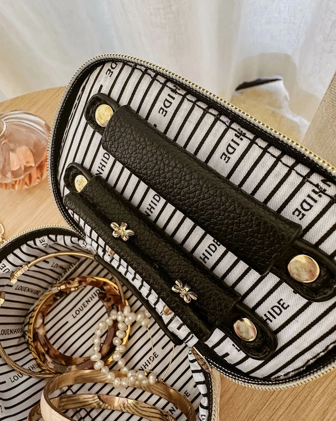 LOUENHIDE : Trudy Jewellery Box - Natural Black