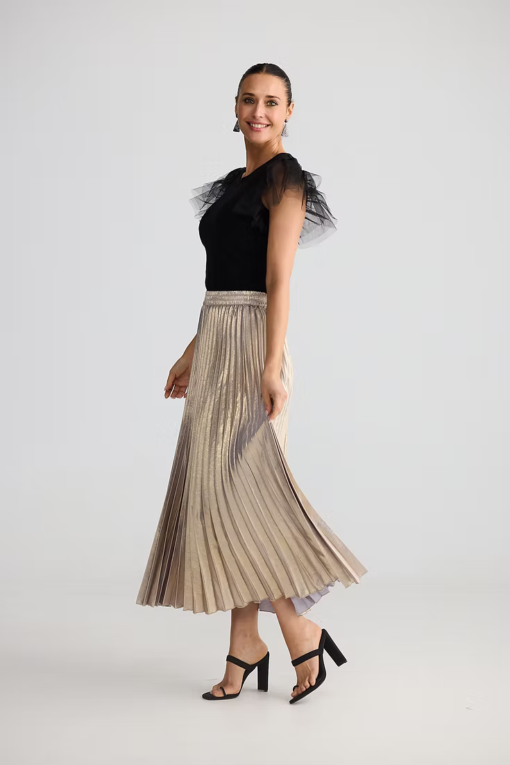 BRAVE + TRUE : Alias Pleated Titanium - Skirt