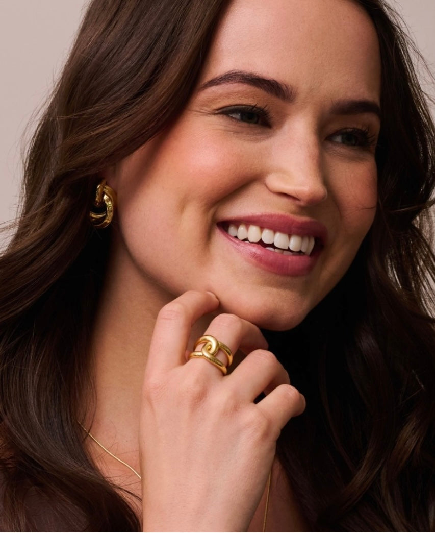 TIGER TREE : Gold Linked - Ring
