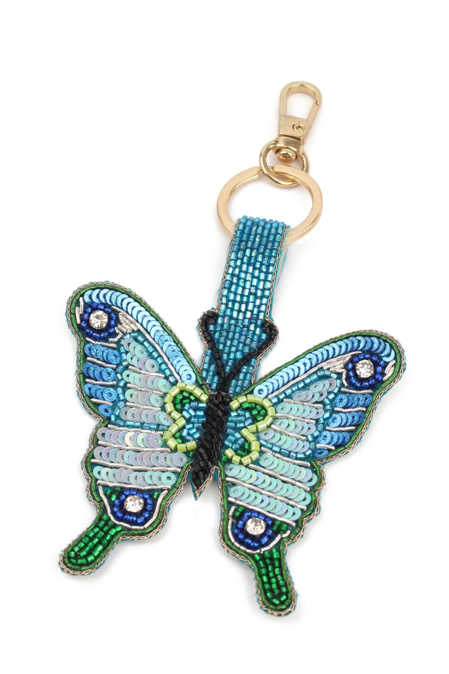 MY DORIS :  Blue Butterfly - Keyring Bag Charm