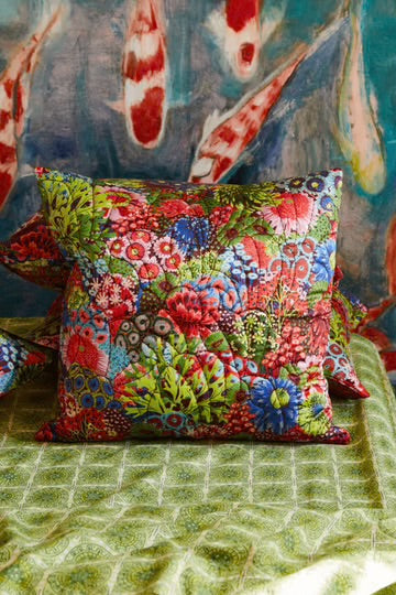 SAGE + CLARE : Cora Quilted Garnet - Cushion