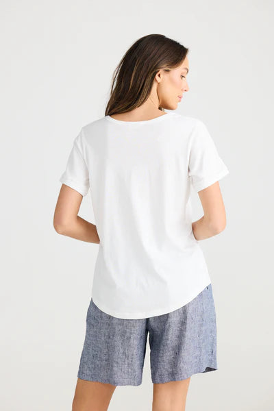 THE SHANTY CORP : Kasai White Short Sleeve - Tee
