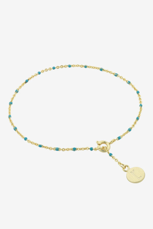 LIBERTE : Heather Gold Aqua - Bracelet