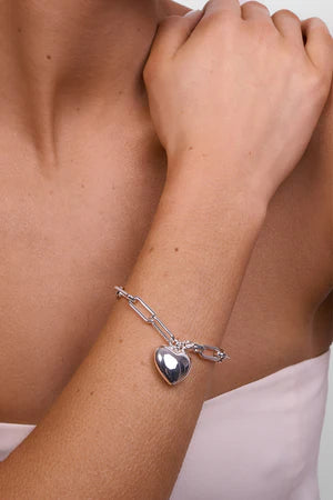 LIBERTE : Lotte Silver Heart - Bracelet