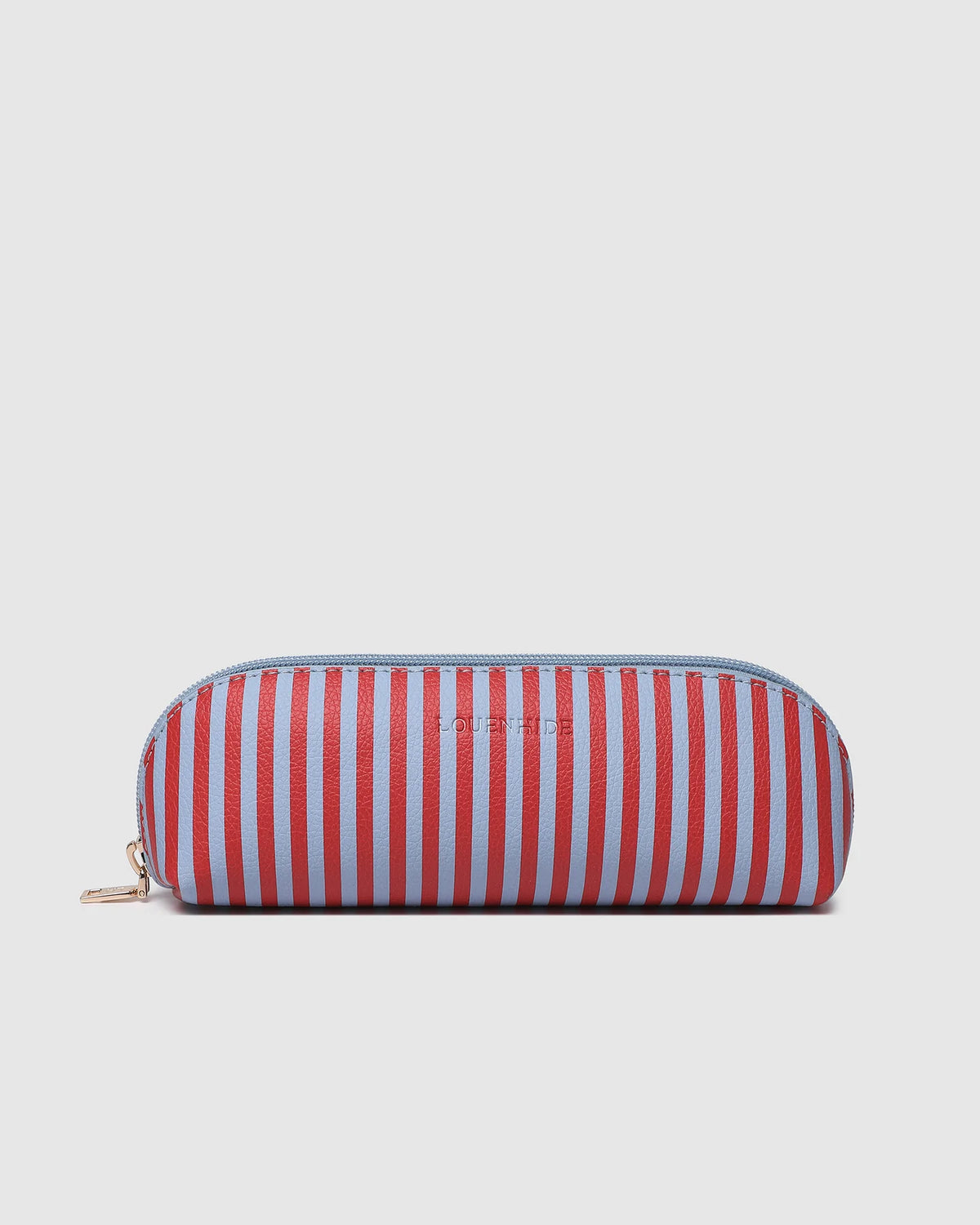 LOUENHIDE: Jayne Stripe Red/Sky Blue - Make-up Bag